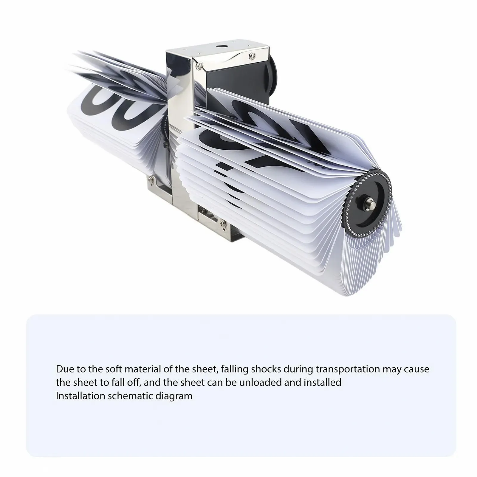 Перекидные часы в стиле ретро PODSJD, нержавеющая сталь и ПВХ, крупные цифры, тип 2, фото №9