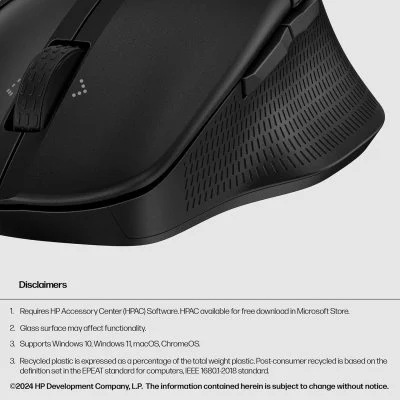 Мышка HP 480 Comfort Bluetooth Black (8T6M3AA), фото №7 Мышка HP 480 Comfort Bluetooth Black (8T6M3AA), фото №7