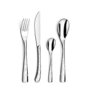 Купити Набір столових приборів Amefa FLOCON з гравіюванням Soap Bubble на 6 персон Блискуча нержавіюча сталь 24 штуки - Фото 1 Набір столових приборів Amefa FLOCON з гравіюванням Soap Bubble на 6 персон Блискуча нержавіюча сталь 24 штуки - Фото 1