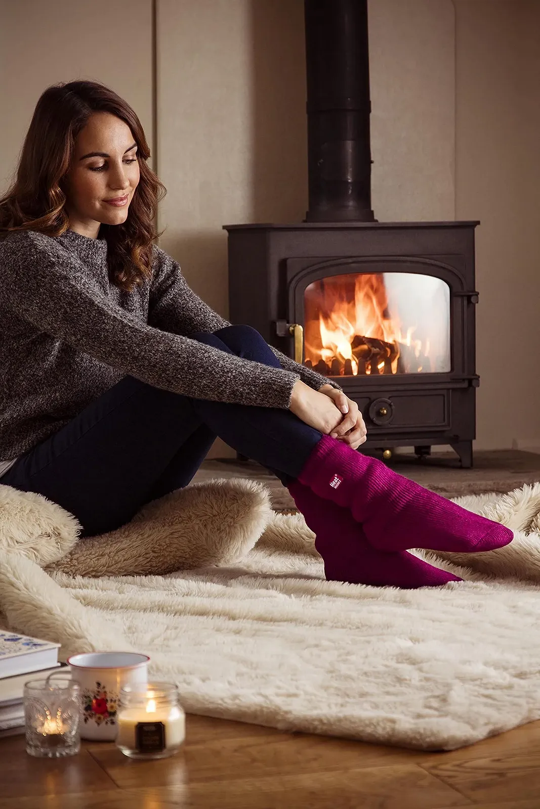 Женские термоноски Original Heat Holder Размер 4-8 UK, Indigo, фото №3