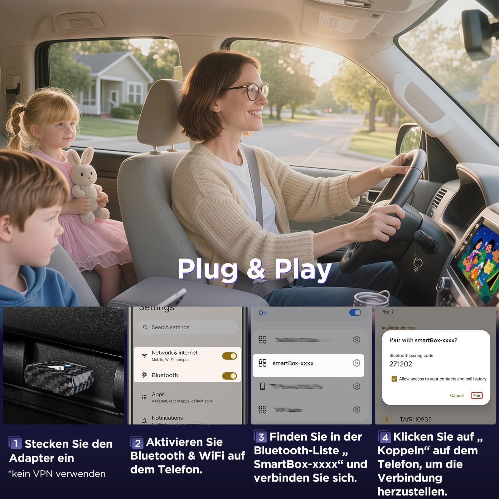 Бездротовий адаптер Android Car MSXTTLY U2AC-L9, фото №5
