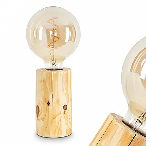 Настільна лампа Canedo Scandinavian Design E27 Натуральний / Чорний - Фото 1