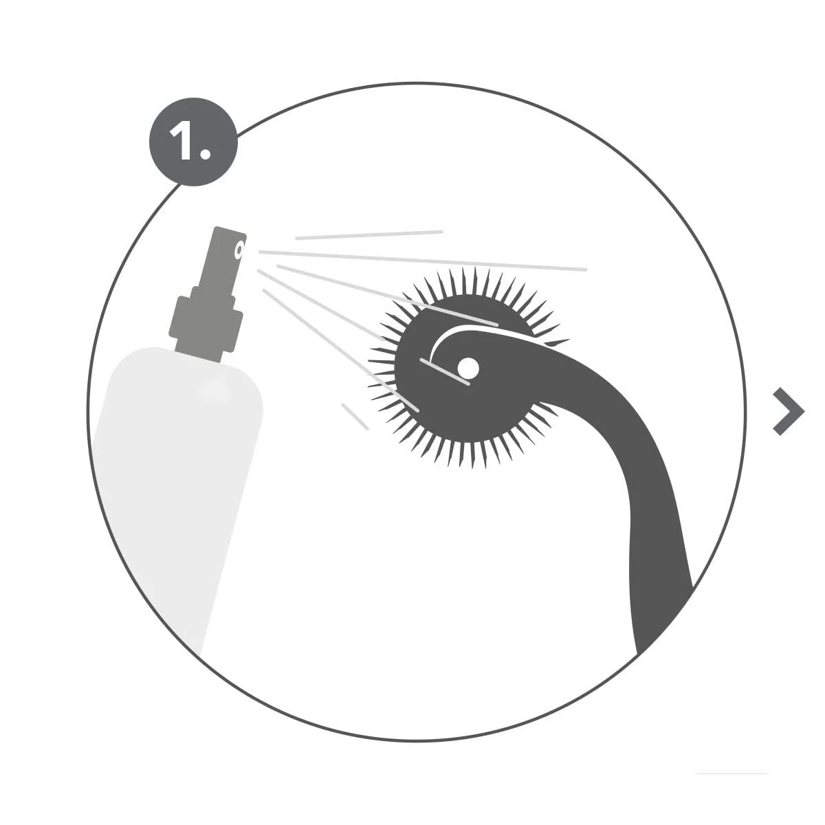 Дермаролер M1 Select голчастий 0.5 мм, для домашнього використання, 540 голок з медичного титану, фото №5