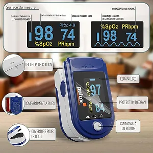 Пульсометр на пальці Pulox PO-200 synthetic.ua - Фото 1