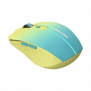 Купити Мышка Canyon MW-44 LED Rechargeable Wireless/Bluetooth Yellow Blue (CNS-CMSW44UA) - Фото 1 Мышка Canyon MW-44 LED Rechargeable Wireless/Bluetooth Yellow Blue (CNS-CMSW44UA) - Фото 1