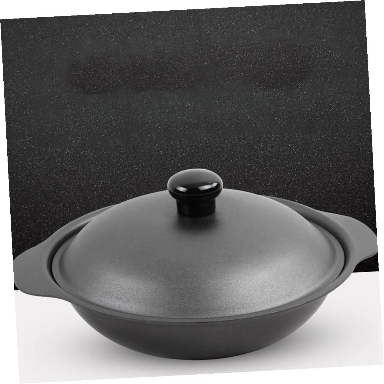 Кастрюля чугунная термостойкая с крышкой для тушения курицы и риса, фото №4 Кастрюля чугунная термостойкая с крышкой для тушения курицы и риса, фото №4