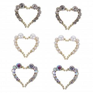 Стразы для ногтей Beavorty 12 шт., в форме сердца, украшения для DIY маникюра, блестящие украшения для маникюра - Фото 1