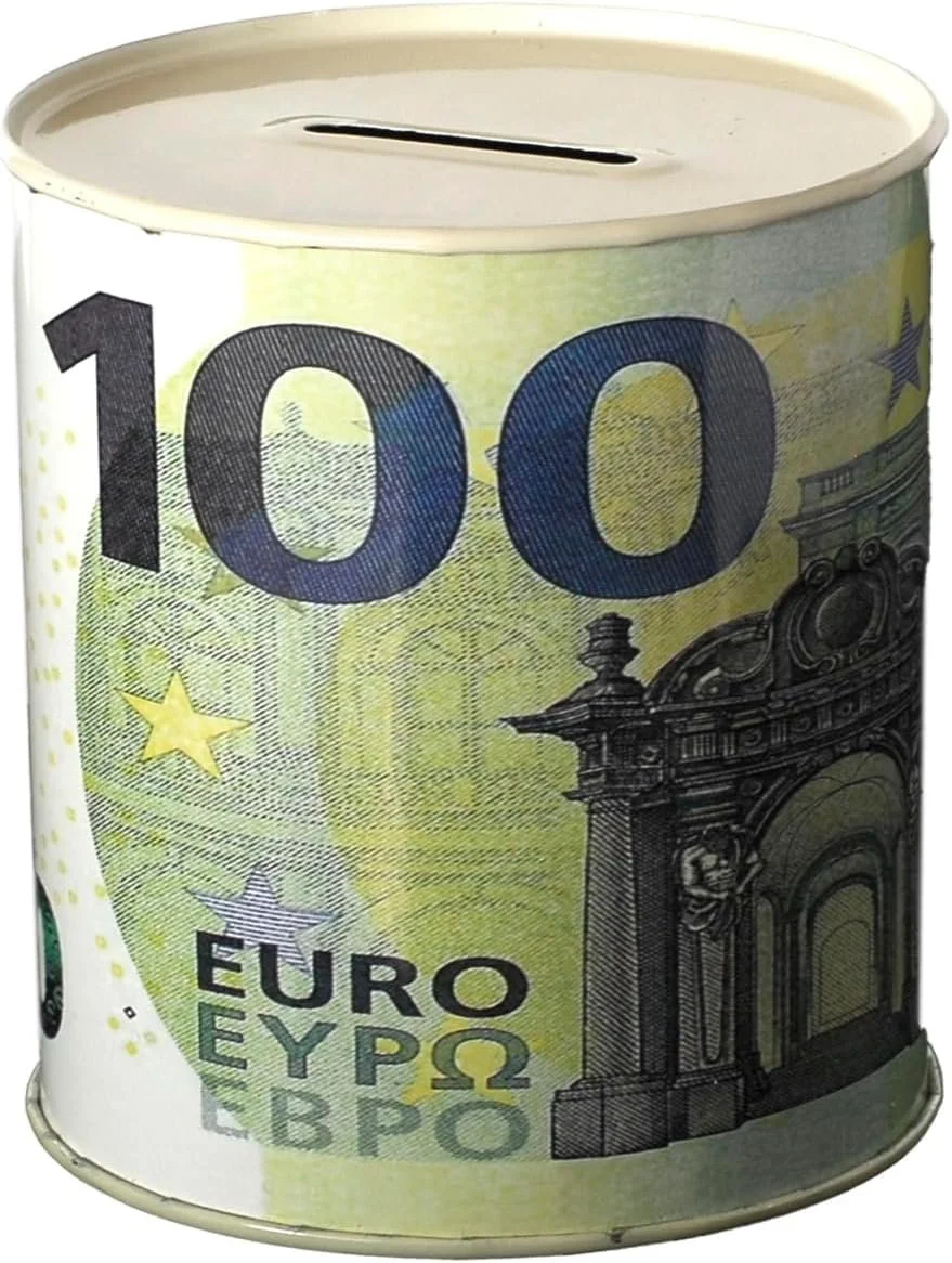 Скарбничка металева XXL 19x15 см випадкова банкнота, фото №4