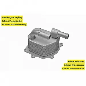 Масляный радиатор двигателя VEMO V25-60-3033 для FORD synthetic.ua - Фото 1