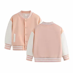 Куртка YIzdegg для дівчаток, весна-осінь, зима, дитяча, на флісі synthetic.ua - Фото 1