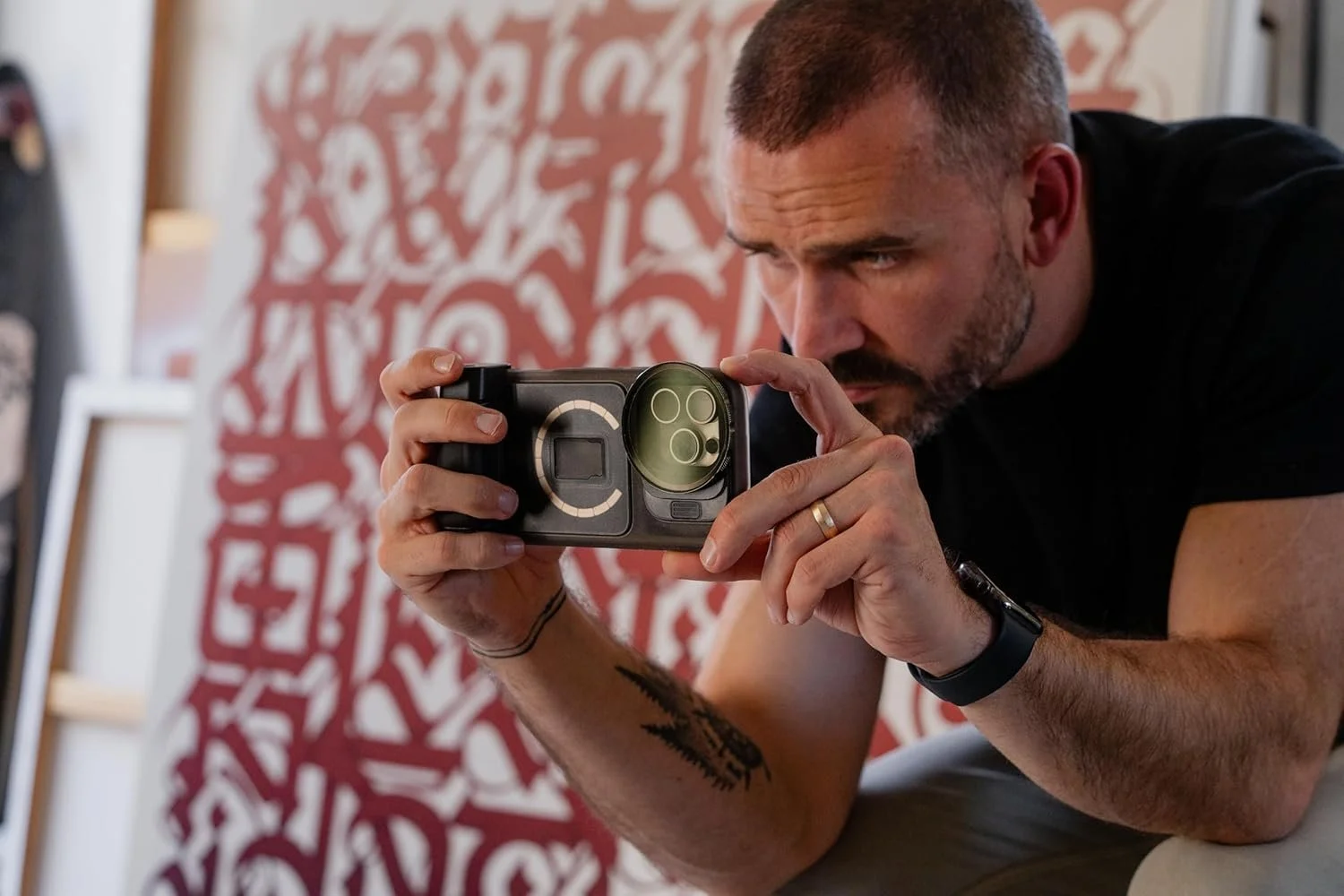 Чохол PolarPro на iPhone16 Pro, cумісний з фільтрами та адаптерами LiteChaser 15 Чорний, фото №5