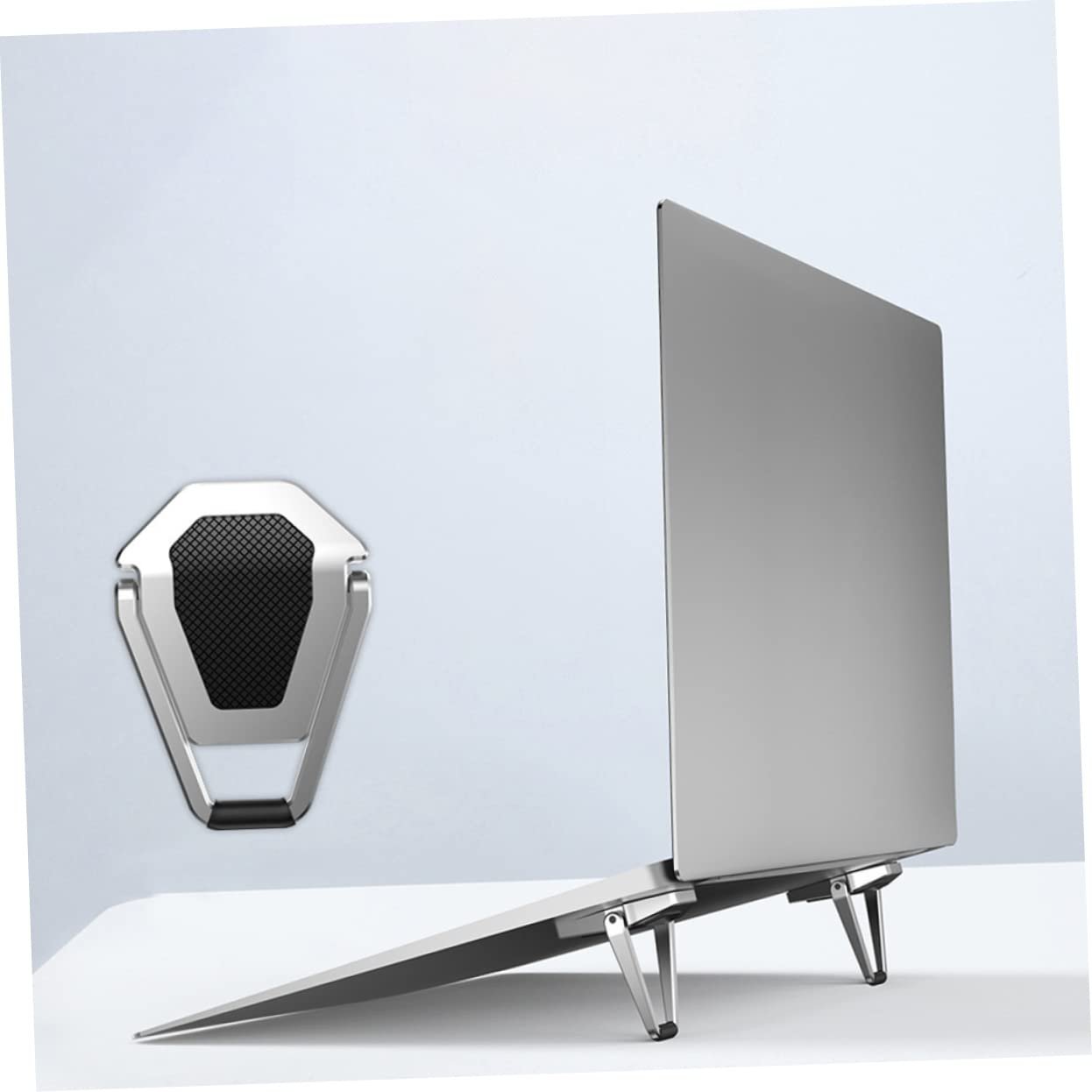 Підставка для ноутбука регульована по висоті, складана, пакування з 2 штук, фото №4