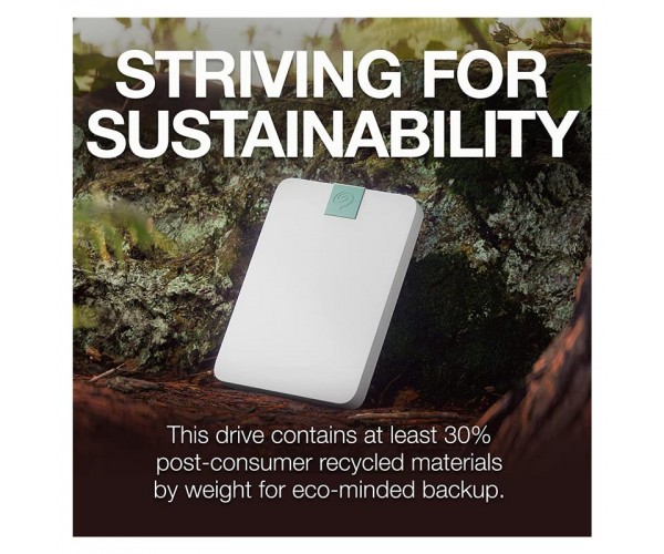 Зовнішній жорсткий диск 2.5" USB 2.0TB Seagate Ultra Touch Cloud White STMA2000400, фото №3