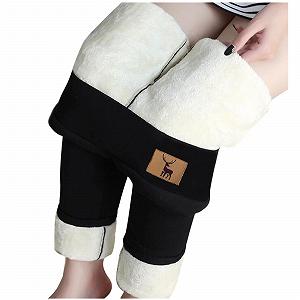 Леггинсы Briskorry Женские с высокой посадкой Teddy Lining Теплые Термо Для бега с высокой посадкой, Для йоги на открытом воздухе, эластичные , модные повседневные фитнес , плюшевые Для отдыха, Z - Фото 1