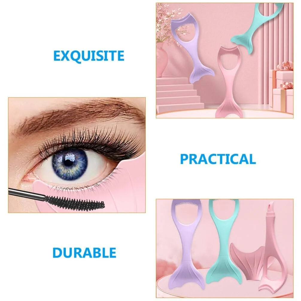 Инструмент для макияжа SOLUSTRE 3-в-1 для ресниц, трафареты для подводки глаз, многофункциональный инструмент, фото №4