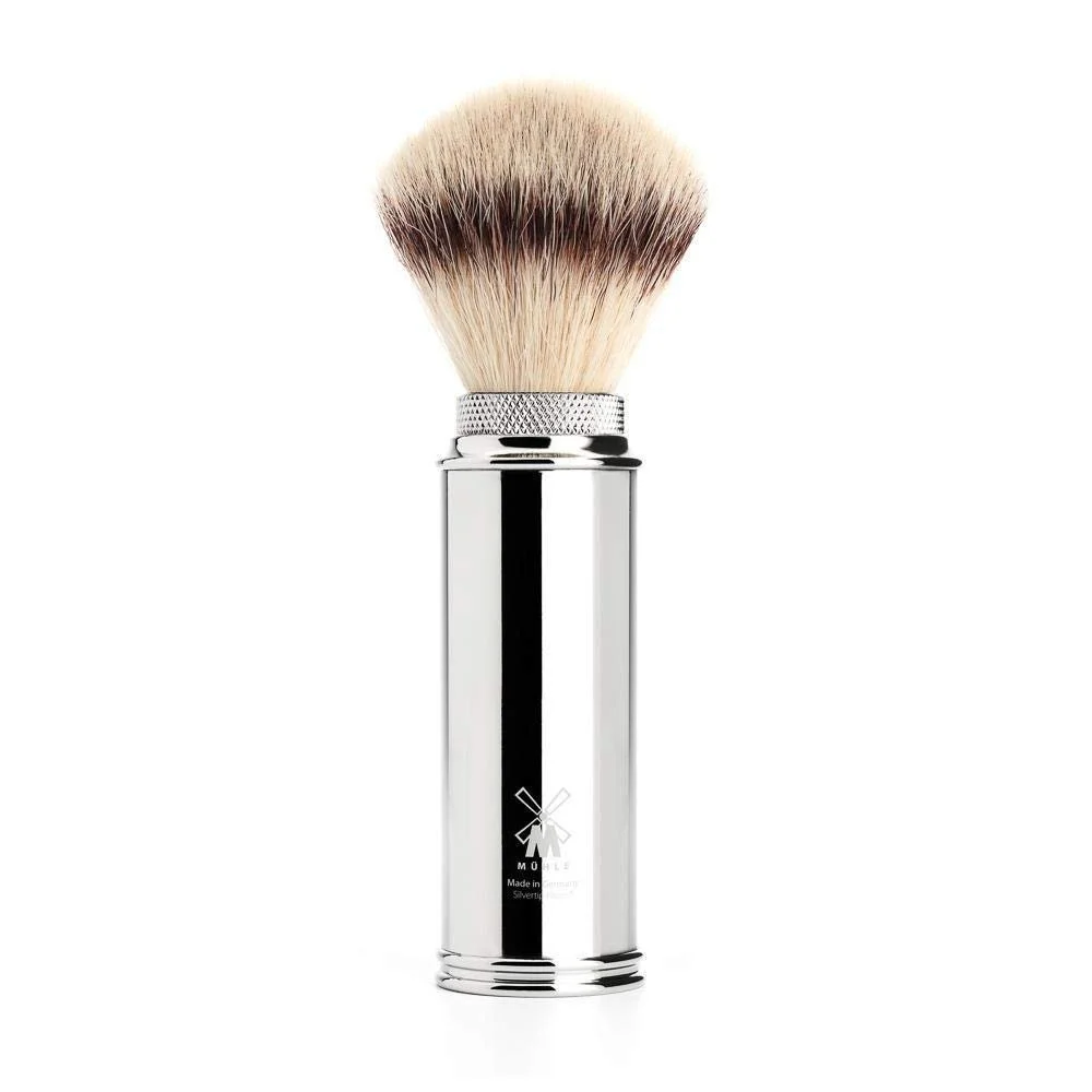 Дорожный набор для бритья MÜHLE RT2SR с кистью Silvertip Fibre и Т-образной бритвой Коричневый, фото №3 Дорожный набор для бритья MÜHLE RT2SR с кистью Silvertip Fibre и Т-образной бритвой Коричневый, фото №3