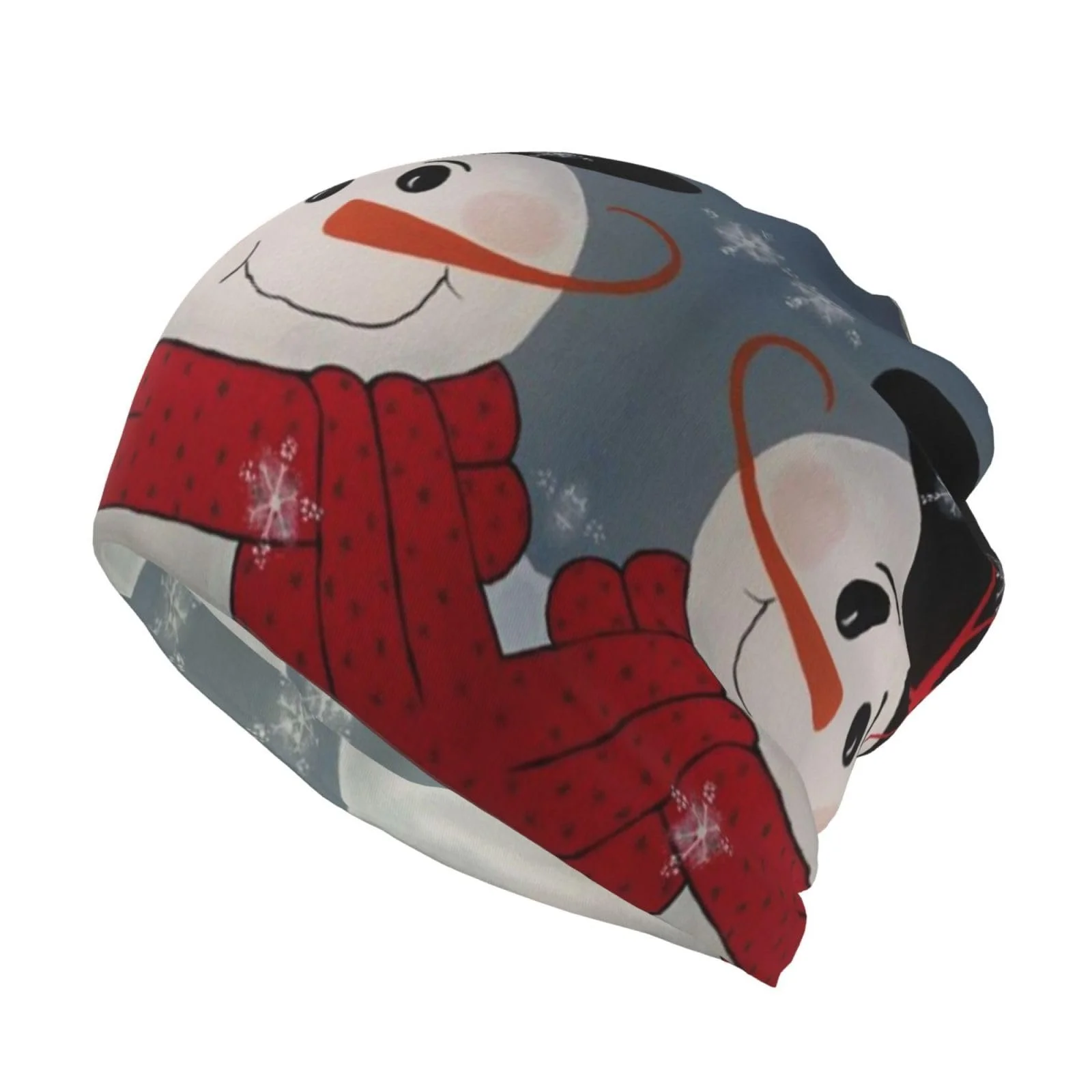 Универсальная шапка-бини ESASAM с милым принтом снежной девочки, фото №1