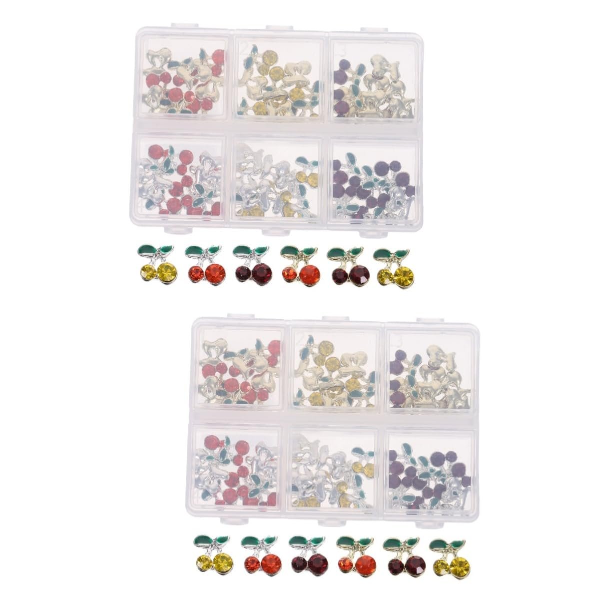 Аксессуары для ногтей Стразы Healvian Камни для маникюра Гель для ногтей Украшения для ногтей Самоцветы для ногтей Стразы для ногтей Вишня, 120 шт, фото №1