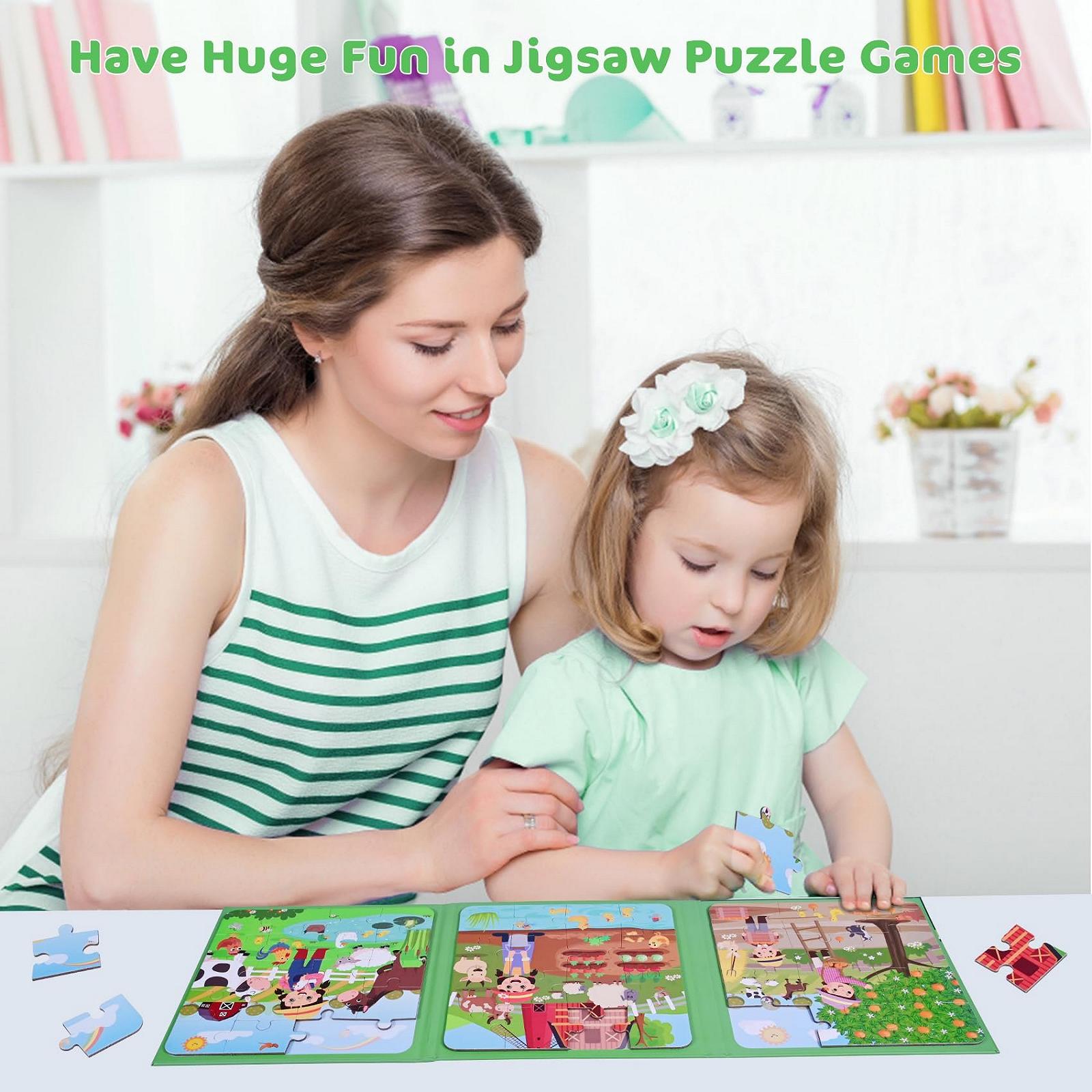 Магнитный пазл POPGMMT Farm Ферма 3-в-1 48 элементов, фото №7