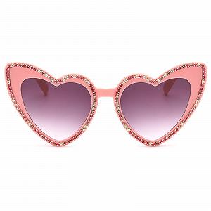 Сонцезахисні окуляри YAMEIZE Серце з камінням synthetic.ua - Фото 1