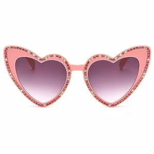 Солнцезащитные очки YAMEIZE Сердце с камнями synthetic.ua - Фото 1