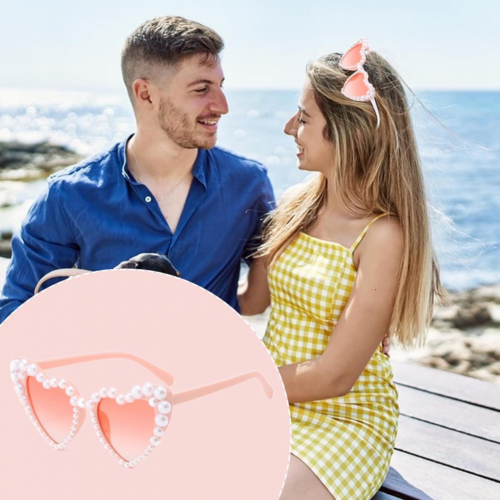 Солнцезащитные очки Сердце Белое, фото №4