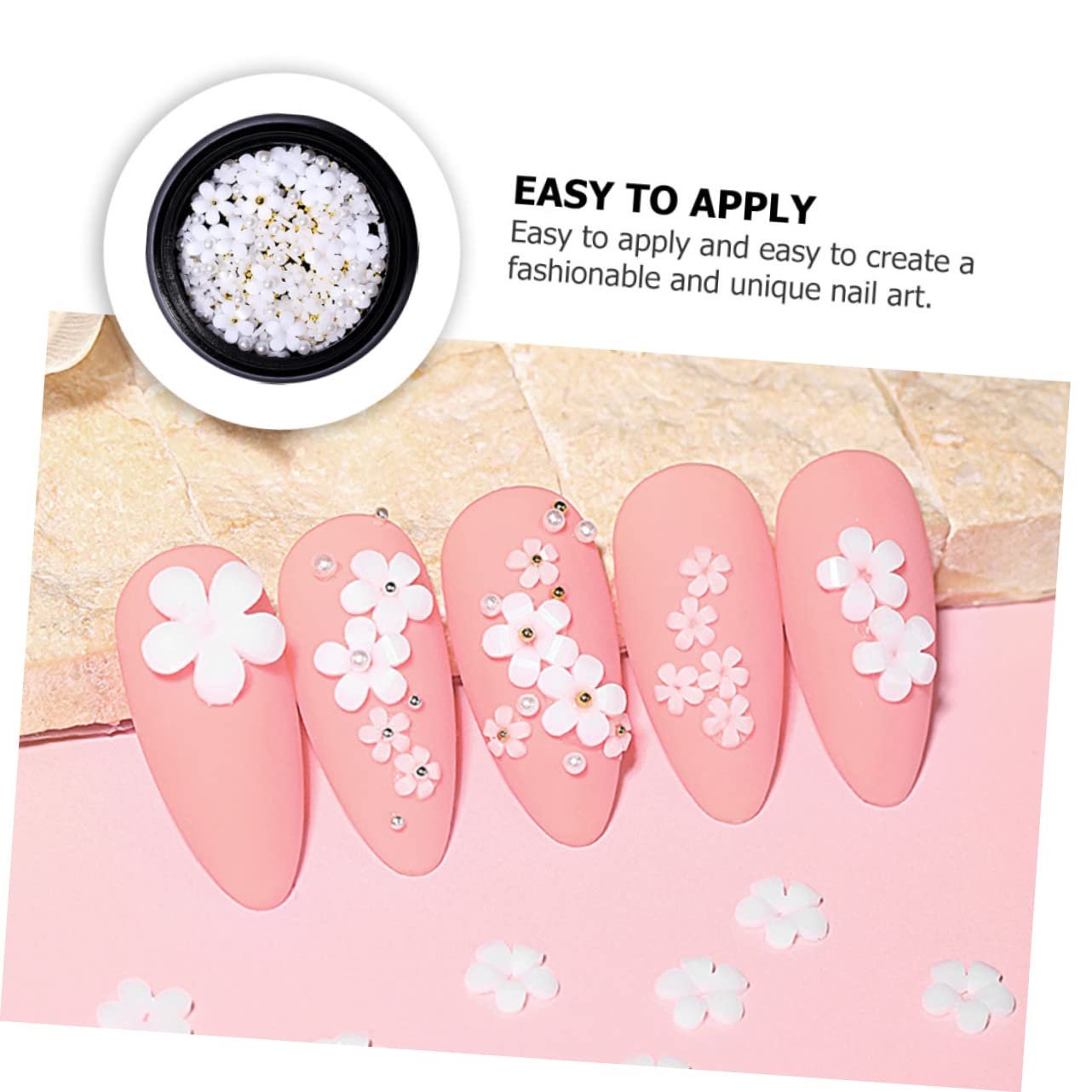 Мини стразы Аксессуары для маникюра Белые стразы, фото №7