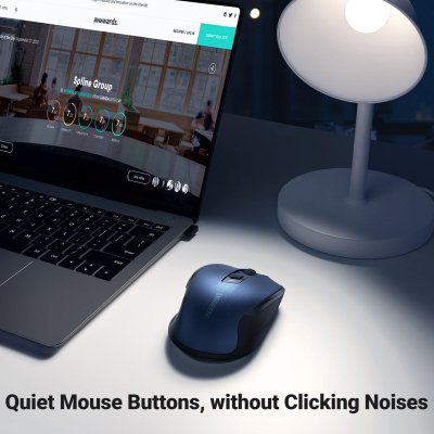 Мышка Ugreen MU006 Ergonomic Wireless Blue (15064), фото №10 Мышка Ugreen MU006 Ergonomic Wireless Blue (15064), фото №10
