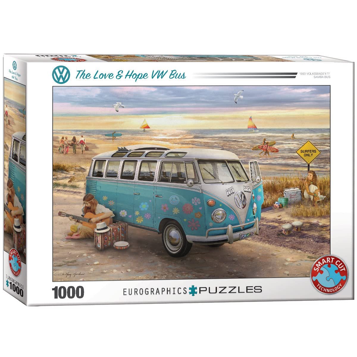 Пазл Eurographics The Love and Hope VW Bus 6000-5310 1000 елементів, фото №1
