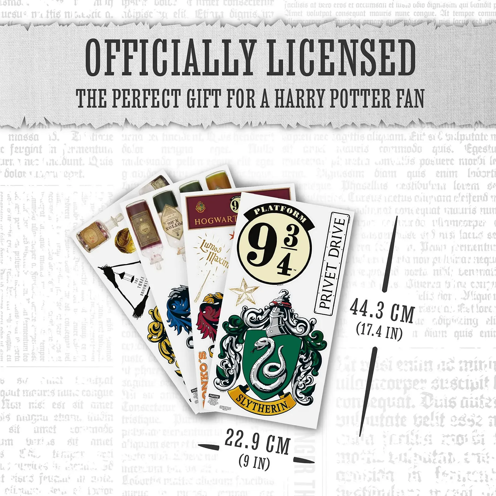 Наклейки на стіну Paladone Harry Potter 20 штук знімні водонепроникні, фото №4