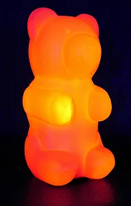Настольная декоративная лампа Xenon Nikki Bear LED Light 12 Volt Dimmable Оранжевый - Фото 1