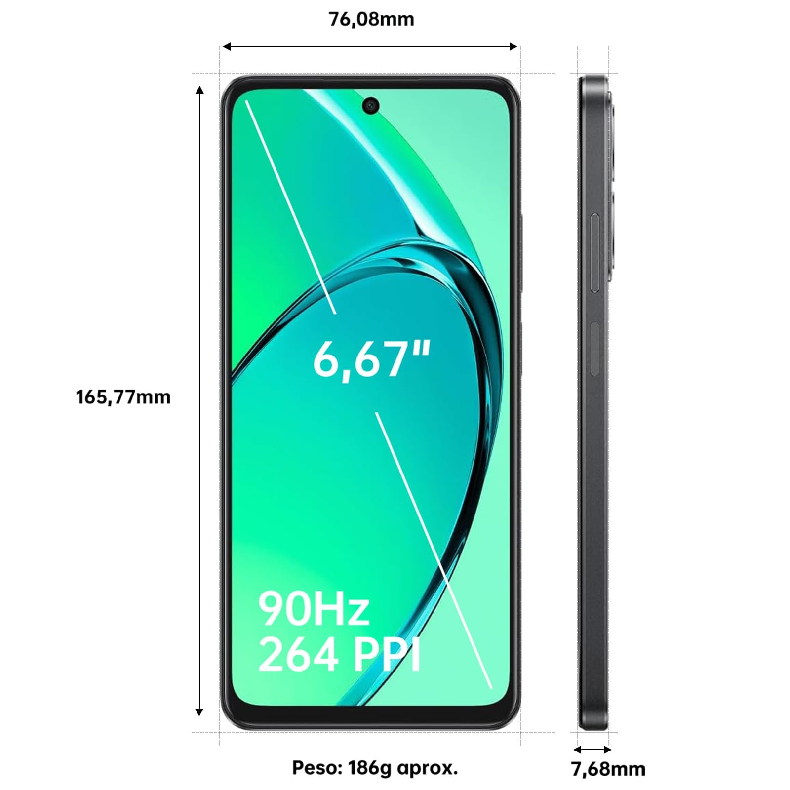 Смартфон OPPO A40m 8/256GB 6.67" LCD 90Гц 5100 мАг 45Вт 50 Мп AI Snapdragon 6s 4G Gen1 NFC Dual SIM, фото №9