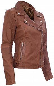 Куртка Infinity Leather Brando Cyclist Винтажный стиль Coniac Tan 100% кожа synthetic.ua - Фото 1