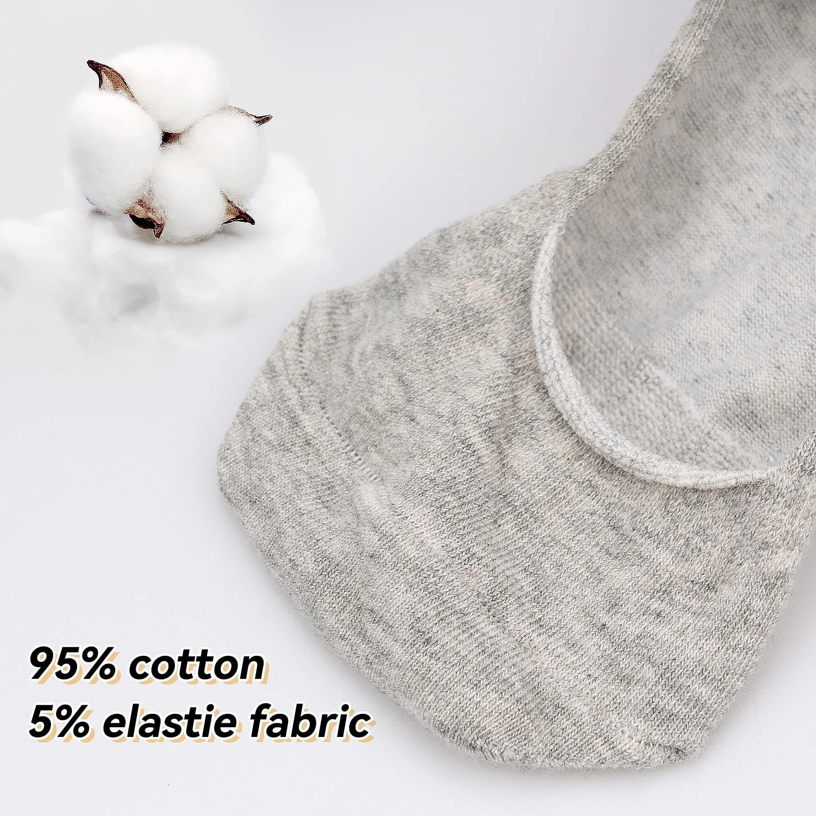 Шкарпетки Fantasyon без сліду для жінок 6 пар, нековзні невидимі шкарпетки, фото №3