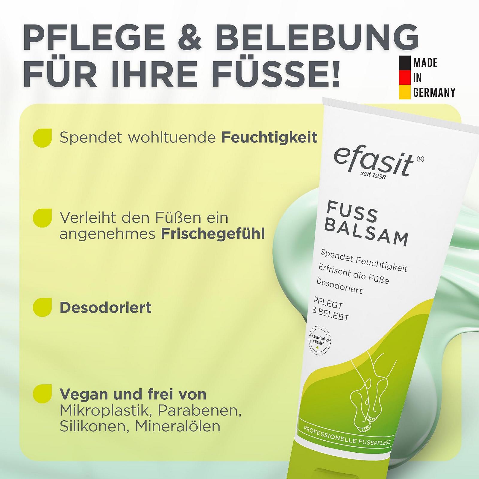 Бальзам для ніг efasit Foot Balm з оліями жожоба та розмарину 75 мл, фото №2 Бальзам для ніг efasit Foot Balm з оліями жожоба та розмарину 75 мл, фото №2