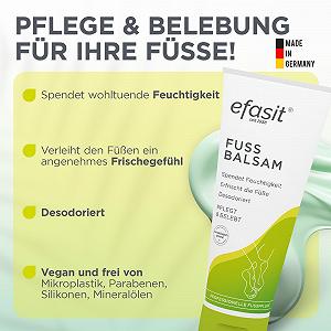 Бальзам для ніг efasit Foot Balm з оліями жожоба та розмарину 75 мл synthetic.ua - Фото 1