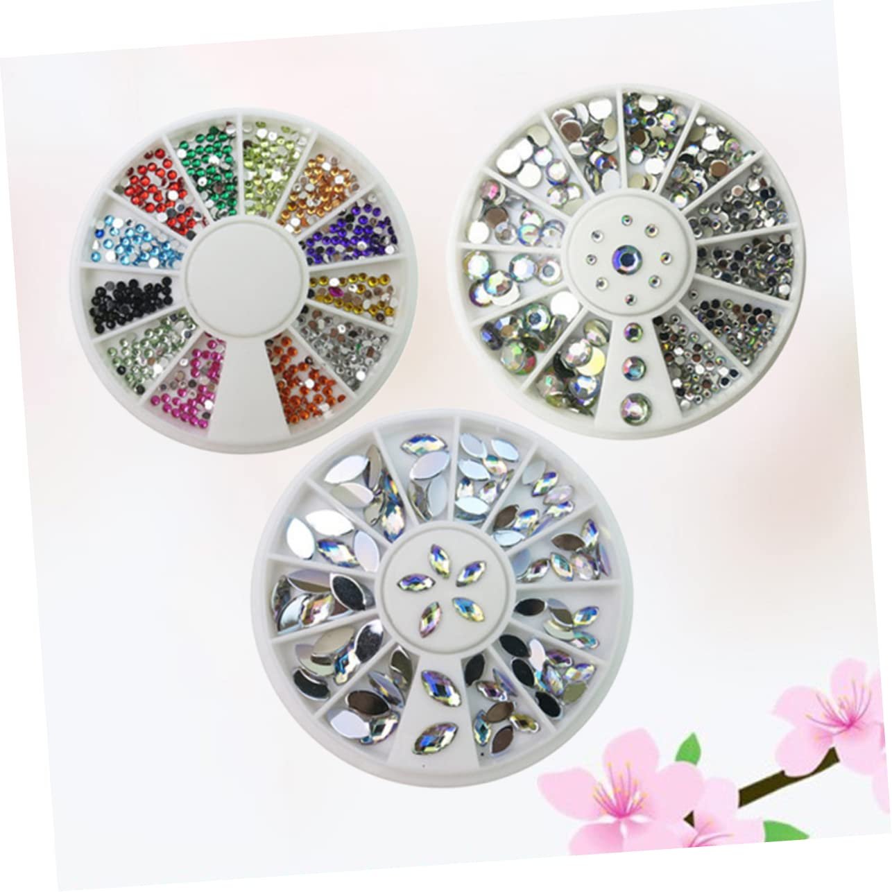 Аксесуари для нігтів Ipetboom 3шт Діаманти, фото №2