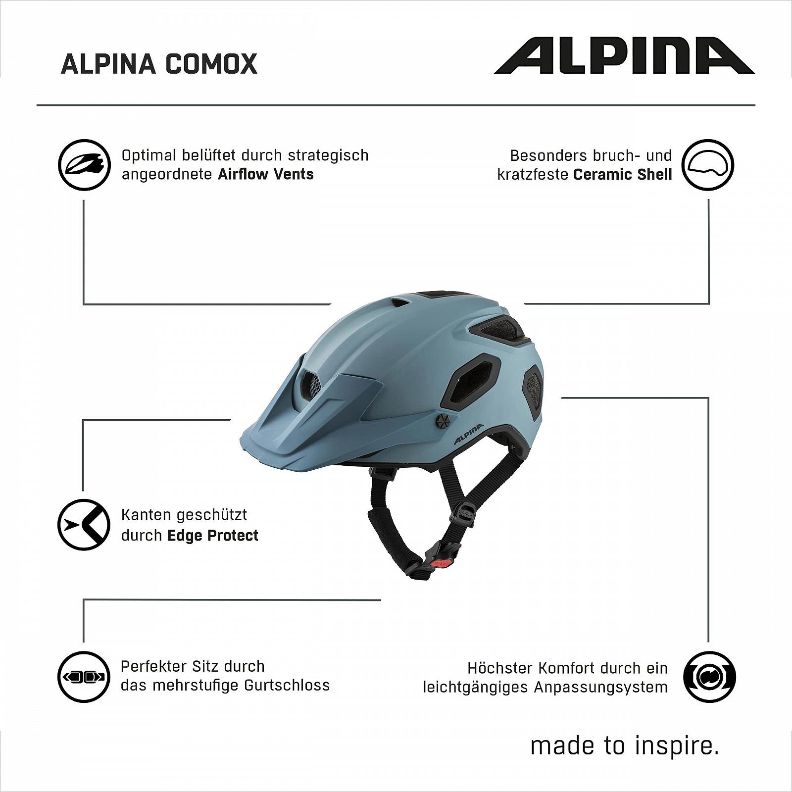 Шлем ALPINA COMOX регулируемый, фото №6