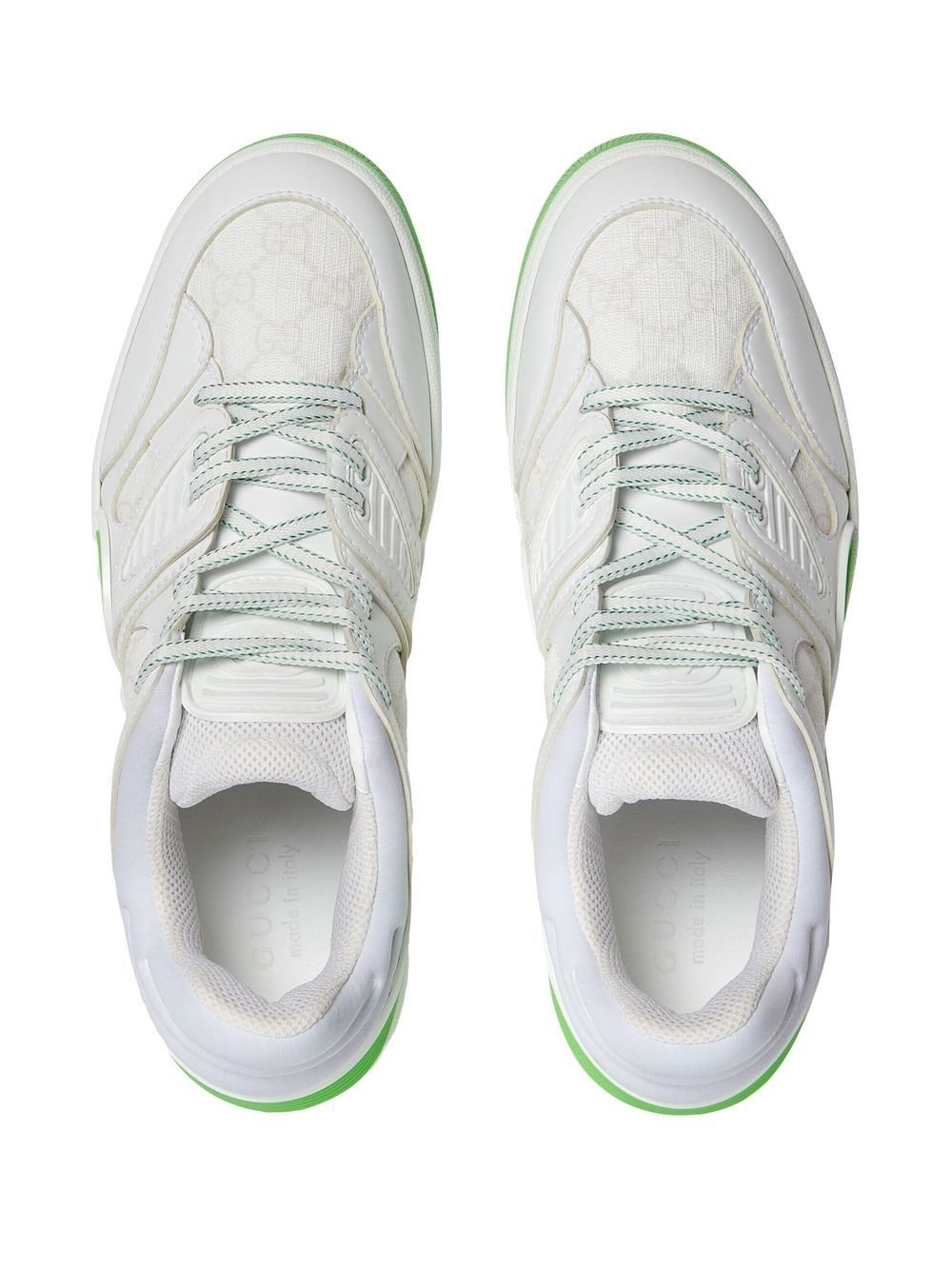 Кросівки Gucci Basket Low White Demetra Green 39.5, фото №3