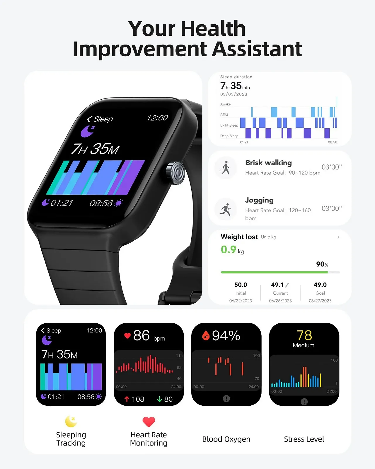 Смарт-годинник Parsonver GOPO1 Чоловічий з функцією телефона, 100+ спортивних режимів, фітнес-трекер, фото №6 Смарт-годинник Parsonver GOPO1 Чоловічий з функцією телефона, 100+ спортивних режимів, фітнес-трекер, фото №6