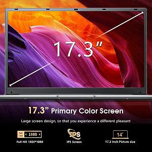Ноутбук 17.3" SGIN M17 Pro-N Intel Celeron N4000 RAM 8GB SSD 256GB Windows 11 (UKR) synthetic.ua - Фото 1