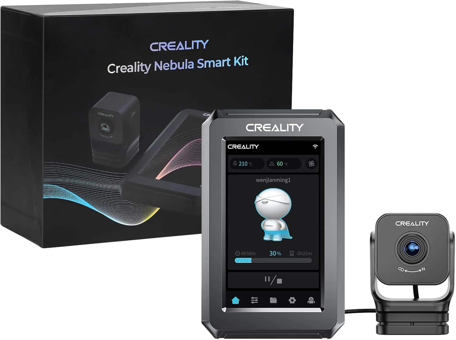 Смарт-комплект Creality Nebula для 3D-принтера Чорний, фото №1