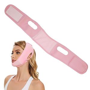 V-образная Маска для Подтяжки Лица Многоразовая Двойная Подтяжка Подбородка для Сна Регулируемая Маска для Похудения Лица V-образная Маска для Подбородка для Подтяжки Линии Подбородка для Женщин Мужчин Y6MBTLMZ - Фото 1