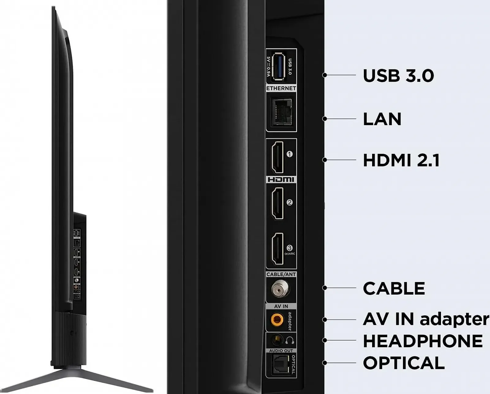 Телевізор 43" TCL 43C641 / 4K / 60 Гц / QLED /  Google TV  / Wi-Fi / Bluetooth / T2, фото №5