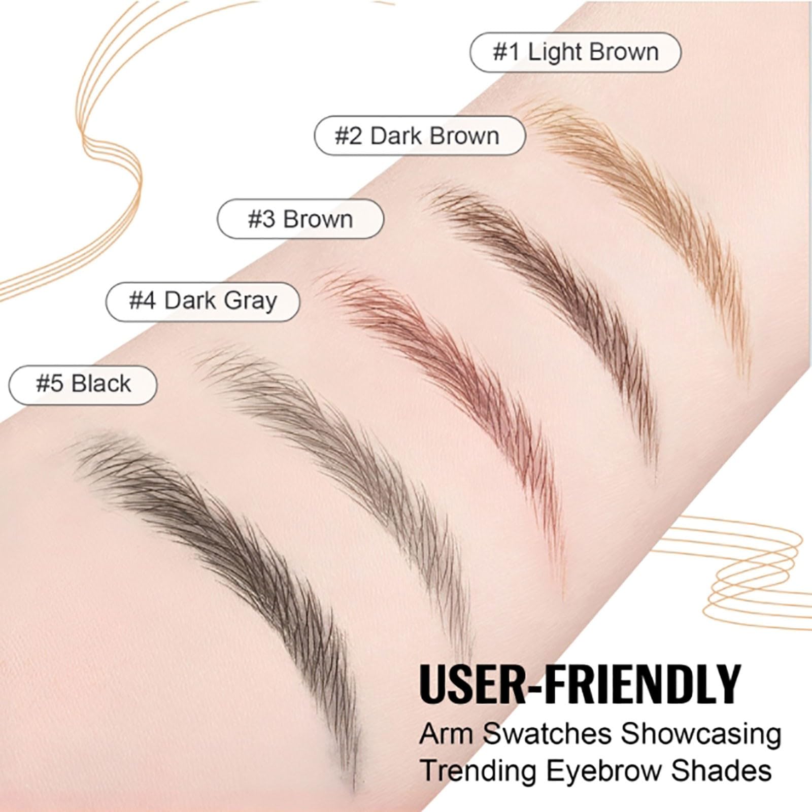 Карандаш для бровей 4-Wege Präzisions Dark Gray 2 мл, фото №5