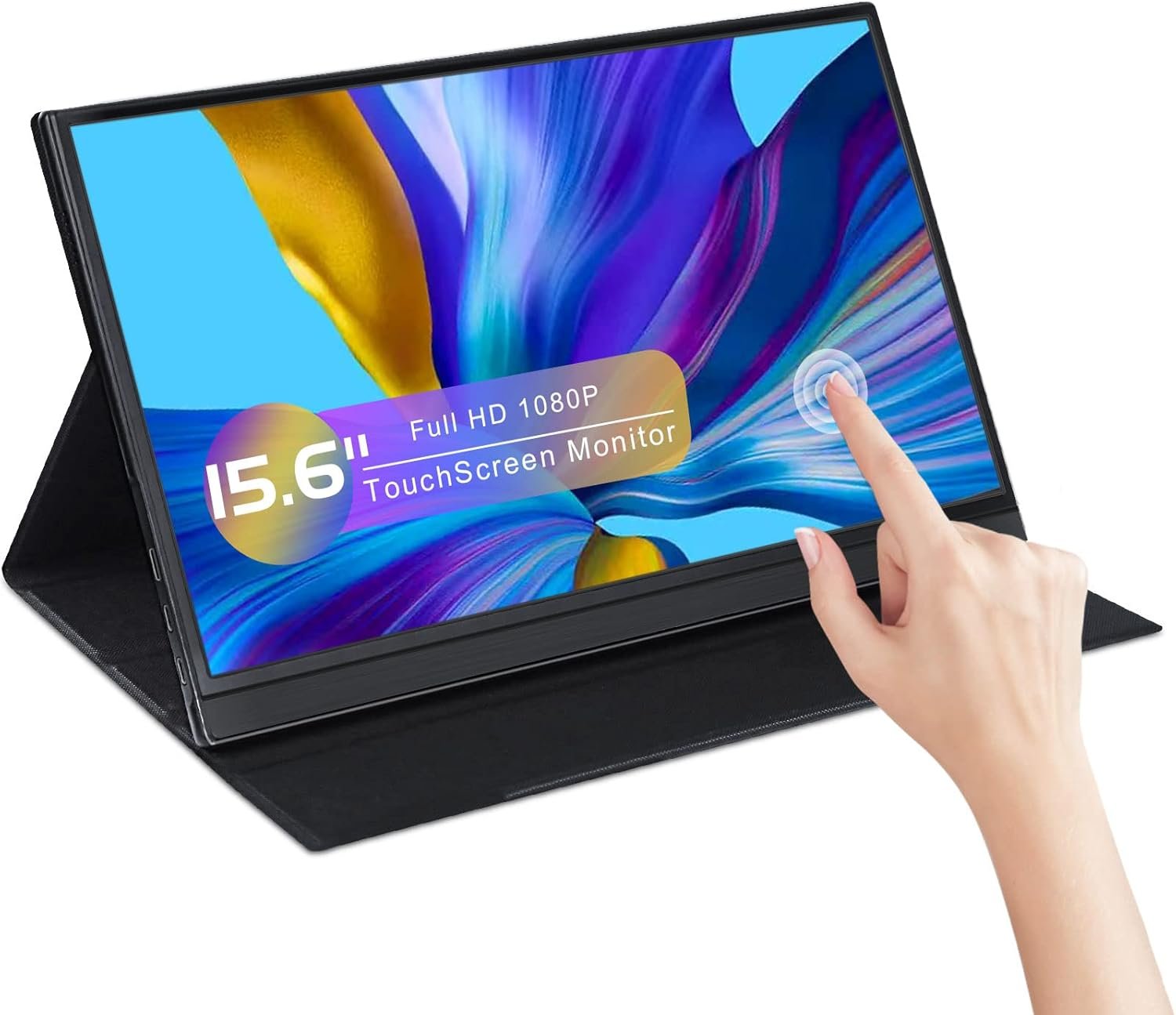 Монітор портативний сенсорний 15.6" Bnztruk Full HD IPS 60 Гц, фото №1