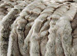 Покривало Wohnen & Accessoires GmbH & Co. KG Premium Faux Fur Сірий Вовк 170 x 220 см synthetic.ua - Фото 1