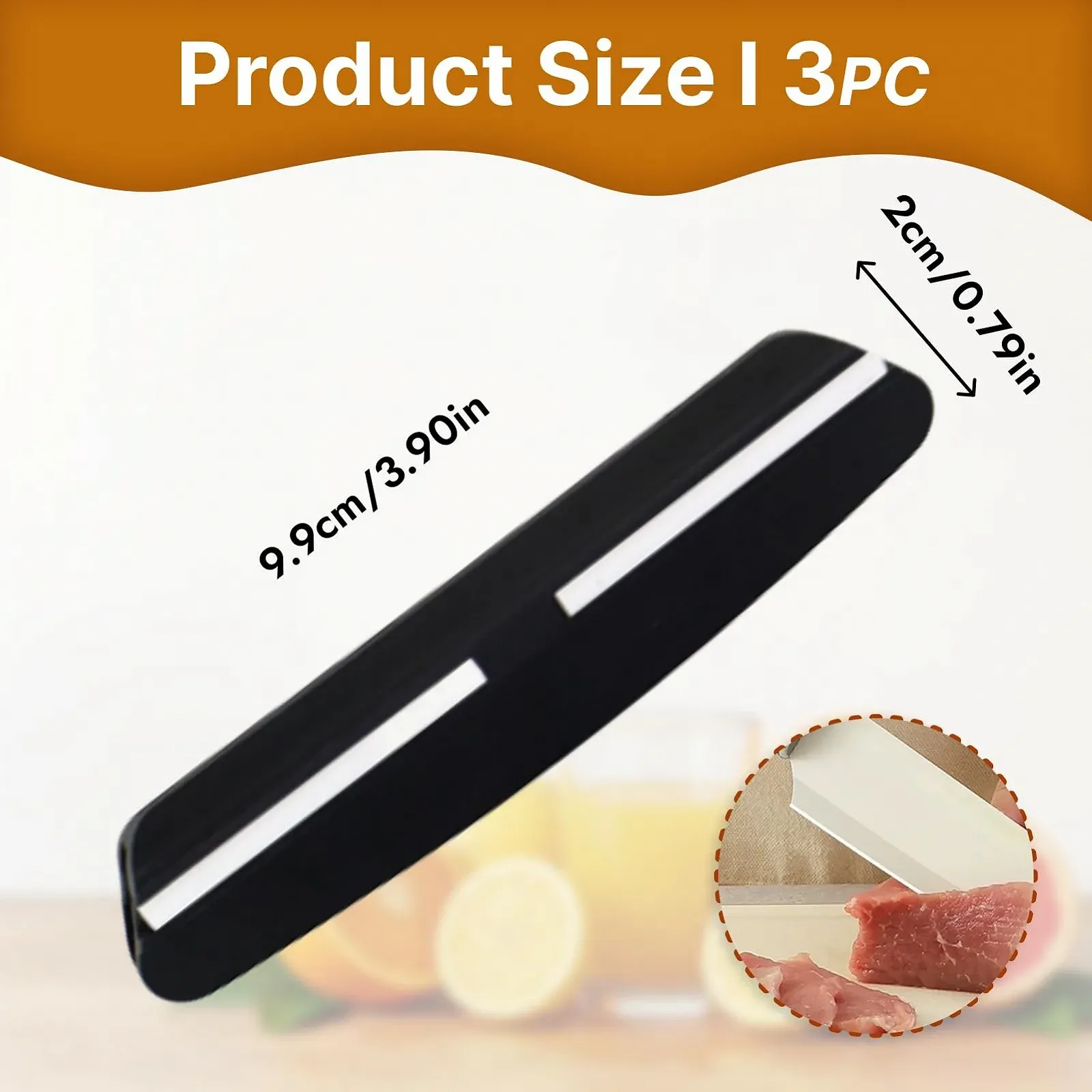 Напрямна для заточування ножів 15 градусів набір 3 шт. ABS Кераміка, фото №2