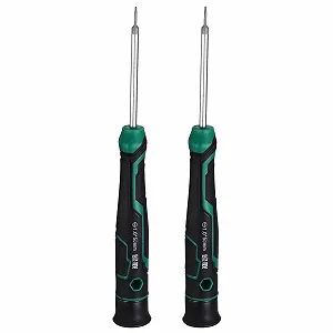 Прецизійна шліцьова викрутка sourcing map SL1.0 13.7 см магнітна S2 сталь з м’якою рукояткою для окулярів та годинників - Фото 1