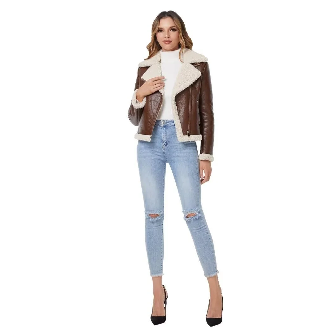 Жіноче зимове пальто DIASHINY зі штучного хутра, тепле, фото №3